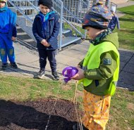 Projektový den - učíme se venku o kytkách - Žabičky a Berušky  